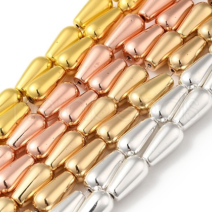 Electroplated Synthetic Magnetic Hematite Beads Strands G-Q1009-F02-01-1