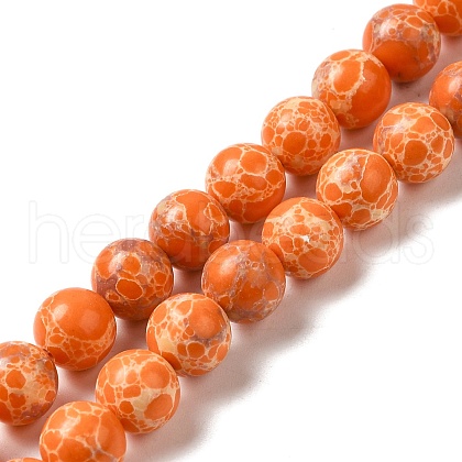 Synthetic Imperial Jasper Dyed Beads Strands G-P507-01A-05-1