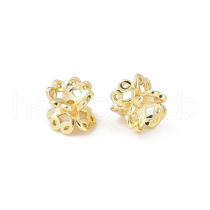 Brass Bead Caps KK-V015-26G-01-1