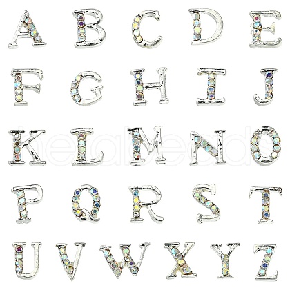 26 Letter Alloy Cabochons MRMJ-R129-97D-1