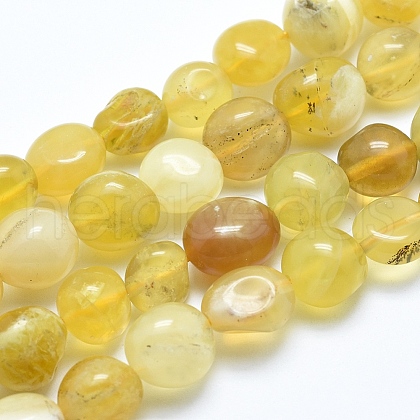 Natural Yellow Opal Beads Strands G-E483-63B-1
