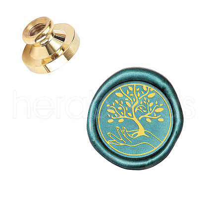 Wax Seal Brass Stamp Head AJEW-WH0130-799-1
