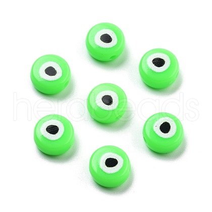 Opaque Printed Acrylic Beads OACR-G038-04B-1
