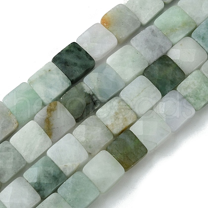 Natural Myanmar Jadeite Beads Strands G-A092-C01-01-1