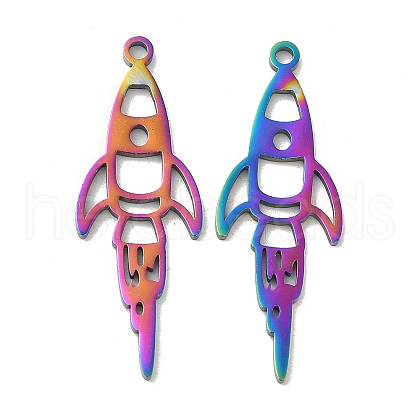 Ion Plating(IP) 304 Stainless Steel Pendants STAS-L020-041RC-1
