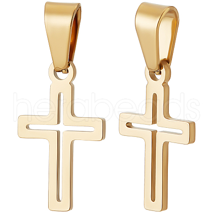 Beebeecraft 20Pcs 304 Stainless Steel Pendants STAS-BBC0006-08-1