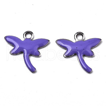 201 Stainless Steel Enamel Charms STAS-N088-19C-1