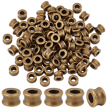   100Pcs Tibetan Style Alloy European Beads DIY-PH0023-44A-1