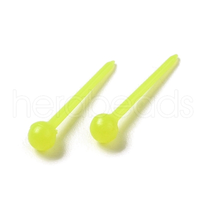 Plastic Tiny Ball Stud Earrings EJEW-N022-01H-1