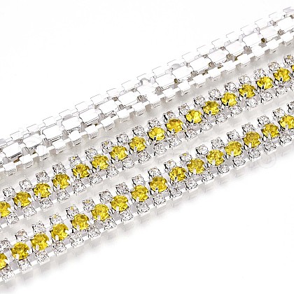 Iron Rhinestone Cup Chains CH-T006-04S-07-1