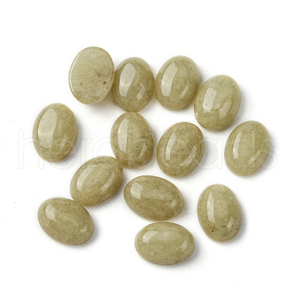 Natural White Jade Cabochons G-A094-01B-14-1