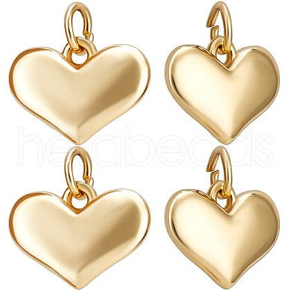 Beebeecraft 10Pcs Rack Plating Brass Charms KK-BBC0014-27G-1