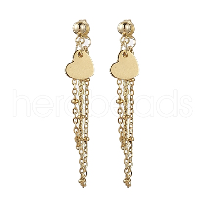 Golden 304 Stainless Steel Stud Earrings EJEW-JE05733-03-1