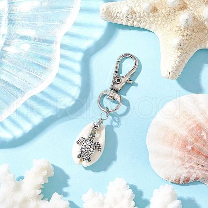 Ocean Collection Shell Pendant Decorations HJEW-JM03210-07-1