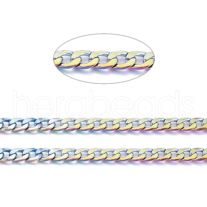 Ion Plating(IP) 304 Stainless Steel Cuban Link Chains CHS-D032-02M-1