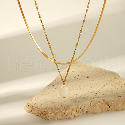 Mother's Day Jewellery Natural Freshwater Pearl Pendant Necklaces ON9905-1
