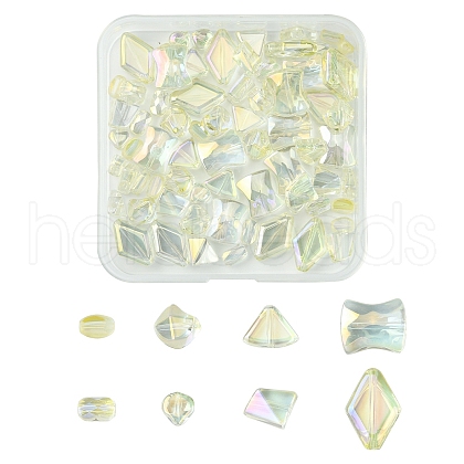 Electroplate Transparent Glass Beads EGLA-YW0003-22D-1