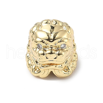 Brass Micro Pave Cubic Zirconia Beads ZIRC-I356-45G-1
