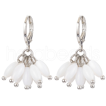 Shell Hoop Earrings for Women EJEW-TA00585-1