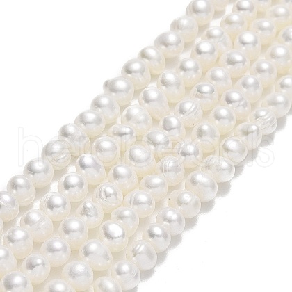 Natural Cultured Freshwater Pearl Beads Strands PEAR-F018-15-01-1