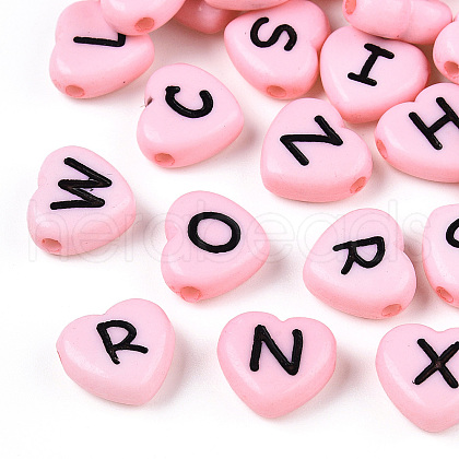 Horizontal Hole Opaque Acrylic Beads SACR-Q126-04D-1