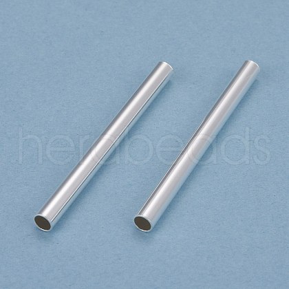 Brass Tube Beads KK-Y003-73L-S-1