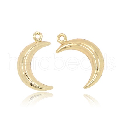 Cadmium Free & Nickel Free & Lead Free Alloy Moon Pendants PALLOY-J219-064-NR-1