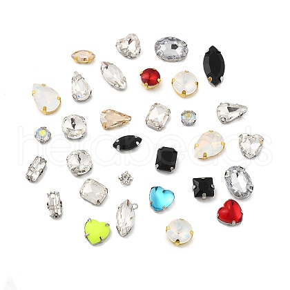 Glass & Acrylic Sew On Rhinestone FIND-XCP0003-39-1