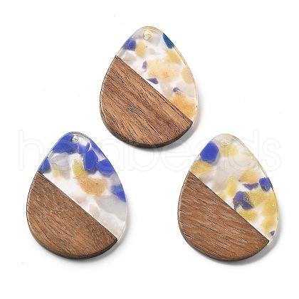 Resin and Walnut Pendants FIND-R051-04B-1