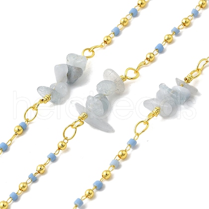 Handmade Brass Round Beaded Chains CHC-L053-02G-1