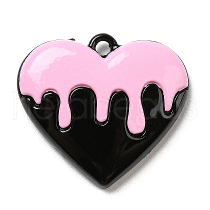 Spray Painted Alloy Pendants PALLOY-Z015-03EB-1