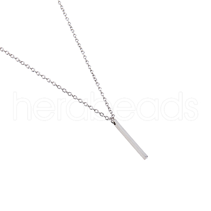 SUPERFINDINGS 304 Stainless Steel Pendant Necklaces NJEW-FH0001-14A-1