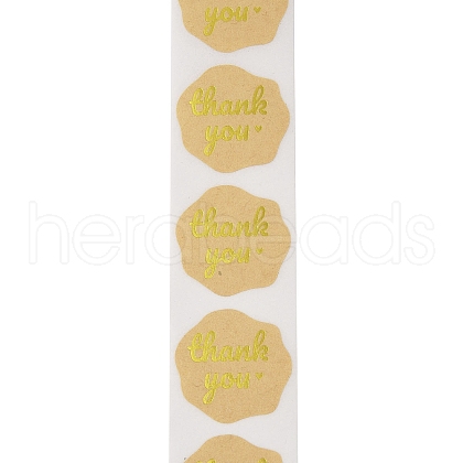 Thank You Stickers Round Labels for Envelope Greeting Cards DIY-R084-06A-1