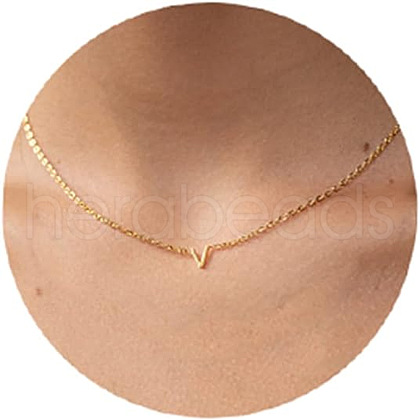 Brass Pendant Initial Necklaces for Women FS-WG1D7F7-09-1