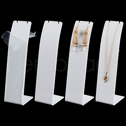 Acrylic Necklace Display Stands NDIS-WH0003-015C-1