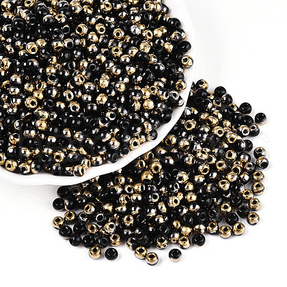 6/0 Half Plated Glass Beads SEED-N008-04A-1