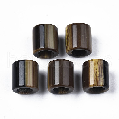 Two Tone Acrylic European Beads OACR-S038-022-1