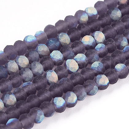 Imitation Jade Glass Beads Strands EGLA-YW0003-19A-12-1