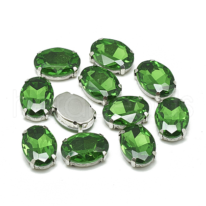 Sew on Rhinestone RGLA-T091-10x14mm-20P-1