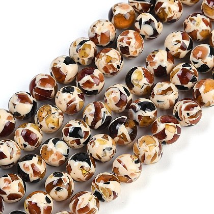 Sythetic Amber Beads Strands X1-G-M199-02A-1