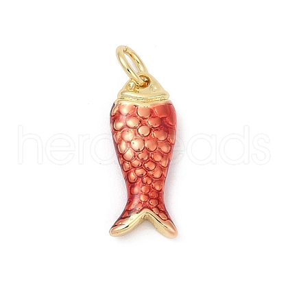 Brass Enamel Pendants X-KK-U062-22G-02-1