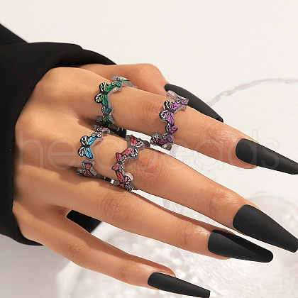 Resin Finger Rings for Women FS-WGBD8BE-10-1