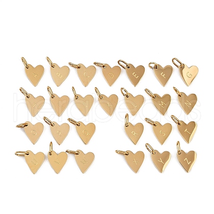 26Pcs 304 Stainless Steel Charms STAS-L291-01G-1