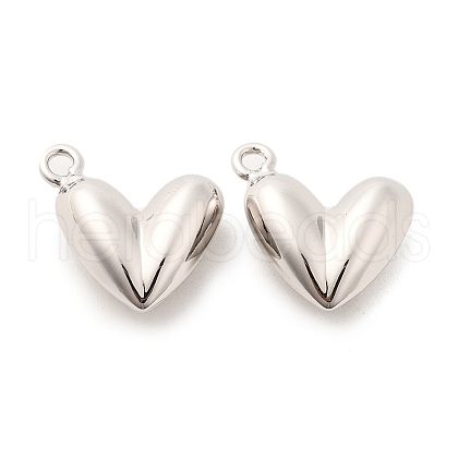 Heart Brass Pendants KK-L237-005P-1