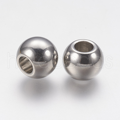 201 Stainless Steel Beads STAS-F141-17P-1