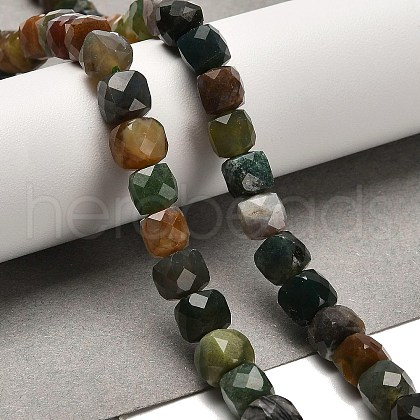 Natural Indian Agate Beads Strands G-H078-C11-01-1