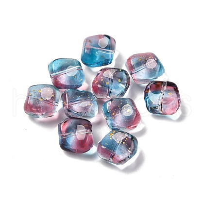 Baking Paint Transparent Glass Beads X1-DGLA-C004-02B-1