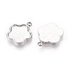 304 Stainless Steel Pendant Cabochon Settings STAS-T065-88P-2
