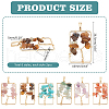   12Pcs 6 Styles Natural Mixed Gemstone Chip Pendants FIND-PH0021-37-2