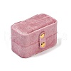 Mini Rectangle Velvet Ring Storage Boxes with Snap Buttons CON-Z009-02C-2